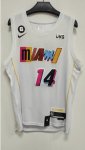 Maillot de Basket #14 Herro Miami Heat 22-23 city Blanc Brodé